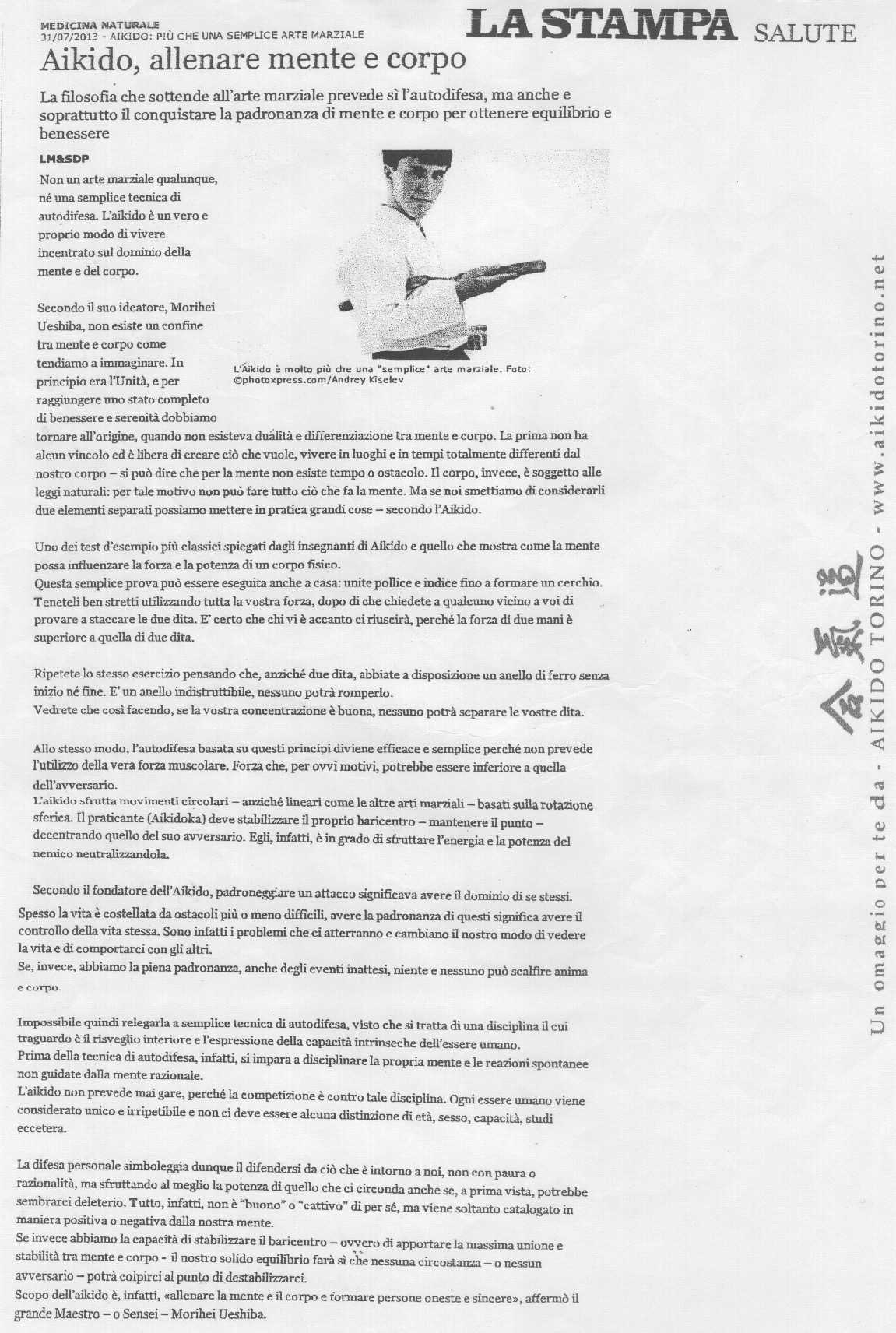 Articolo La Stampa